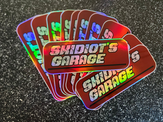 Limited Edition Skidiots Garage Holographic Sticker