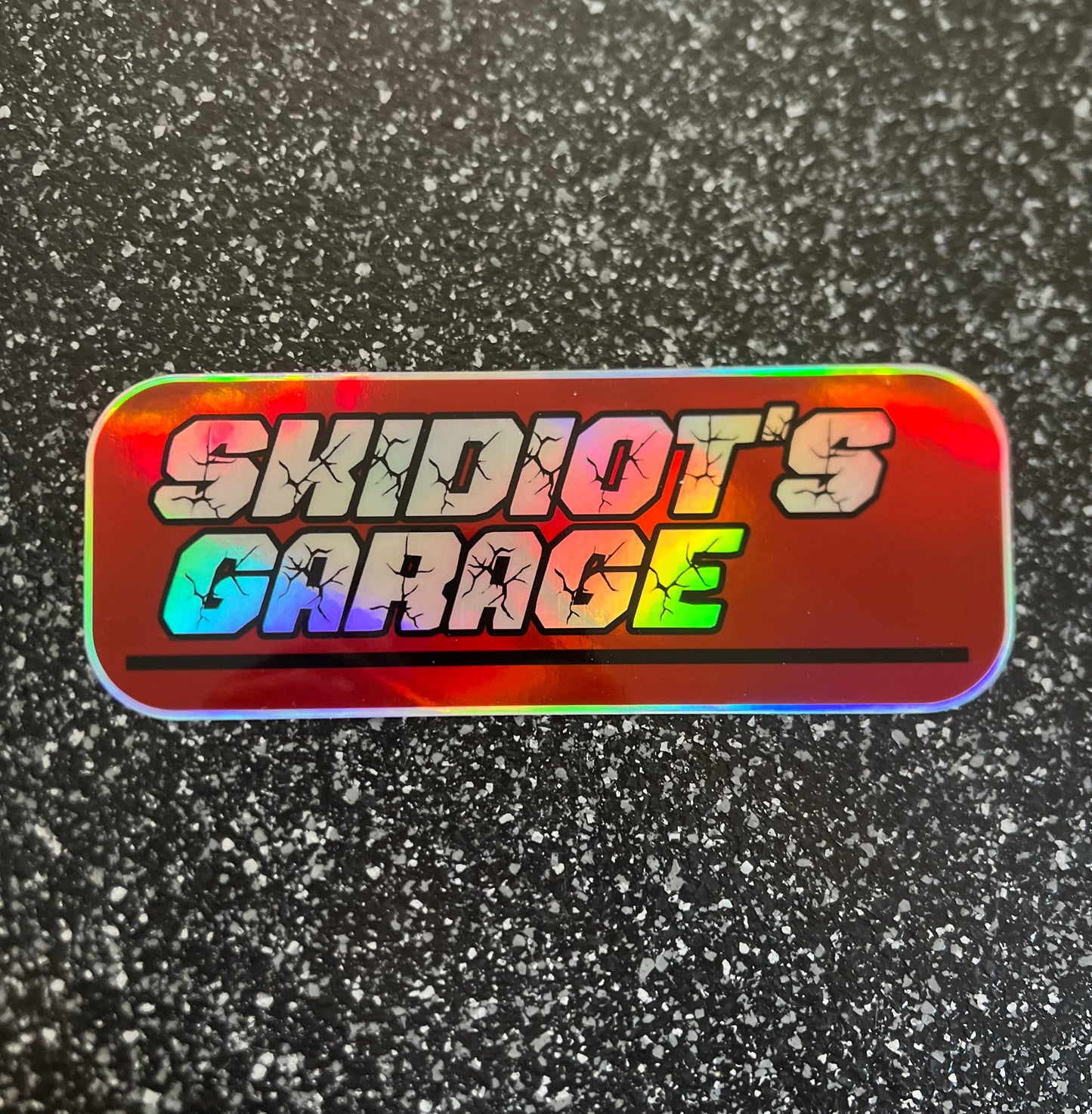 Limited Edition Skidiots Garage Holographic Sticker