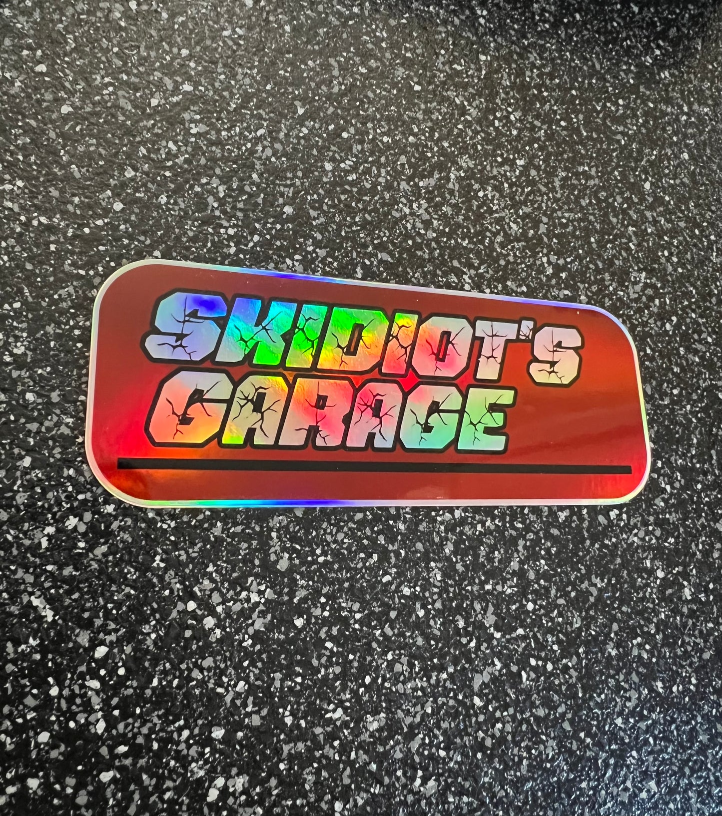 Limited Edition Skidiots Garage Holographic Sticker