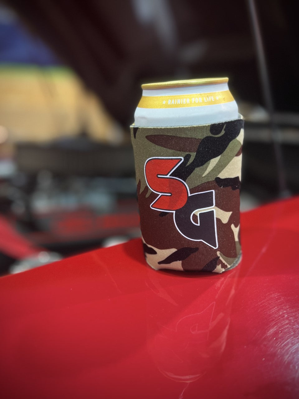 Skidiots Garage Koozie