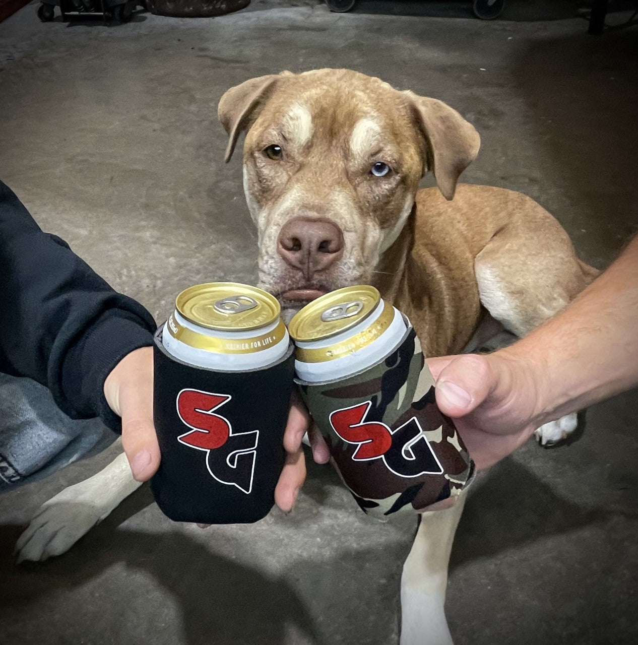 Skidiots Garage Koozie